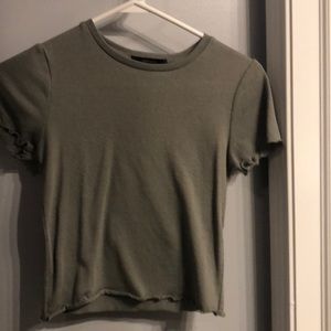 Forever 21 army green short sleeve